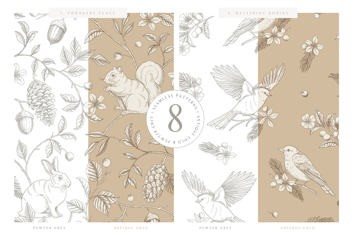 Woodland Wonders: 2 in 1 Graphic Set, a Decorative Illustration by rouxsupplyco (Photo 15 of 32)