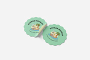 Sticker Mockup, a Product Mockup by Indah (Thumbnail 5 of 6)