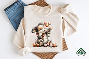 Whimsical Funny Easter Bunny Clipart, an Illustration by Craft Nest (Thumbnail 9 of 12)