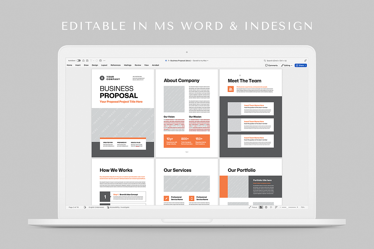 Business Proposal, a Brochure Template by Leaflove (Photo 10 of 10)