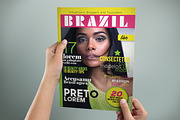 BRAZIL Magazine Cover, a Magazine Template by Minimalist Studio (Thumbnail 1 of 2)
