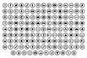 Circle Double Outline Social Icons, an Icon by Running With Foxes (Thumbnail 3 of 8)