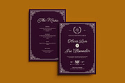 Art Deco Wedding Invitation Template, an Invitation Template by dokudokunomi (Thumbnail 1 of 4)