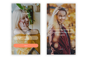 Lichi - Social Media UI Kit Sketch