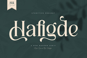 Hafigde A New Modern Serif