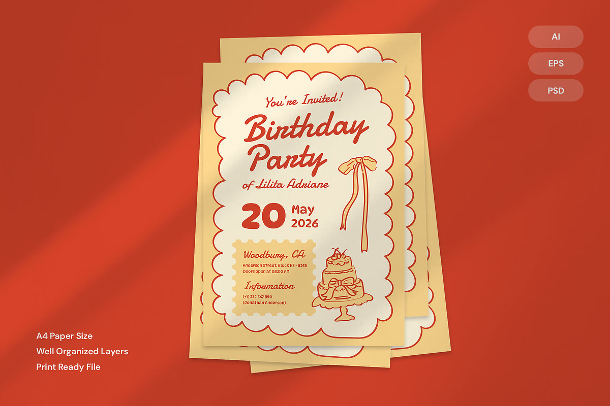 Birthday Party - Flyer preview 3