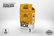 Paper Oatmeal Box Packaging Mockup, a Cups & Container Mockup by INCDesign (Thumbnail 5 of 14)