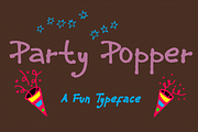 Party Popper - A Fun Typeface, a Script Font by Minhocossauro Emporium (Thumbnail 5 of 5)