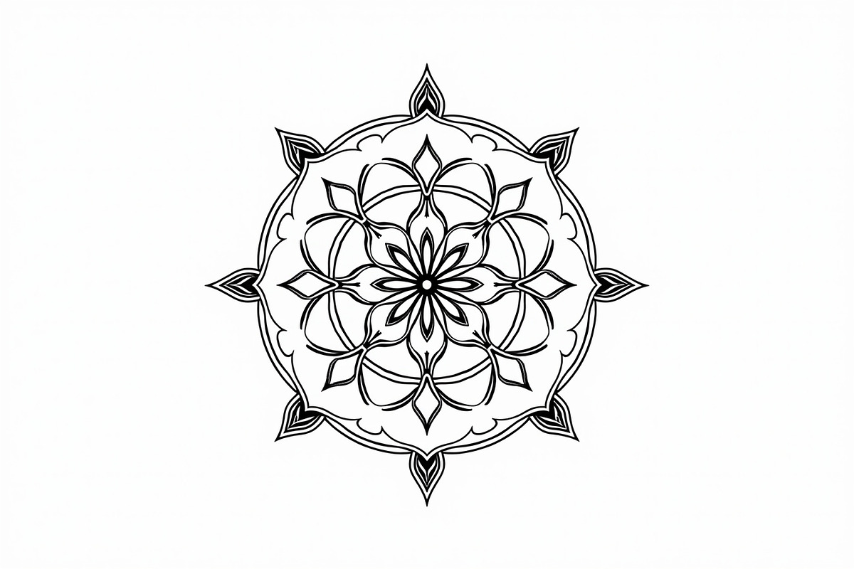 Adult Mandala Coloring Book, an Illustration by Amazin_art (Photo 6 of 11)
