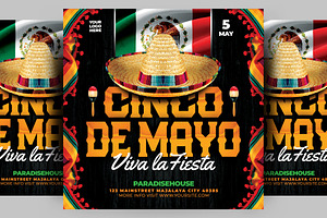 Cinco De Mayo Flyer, a Flyer Template by AyumaDesign
