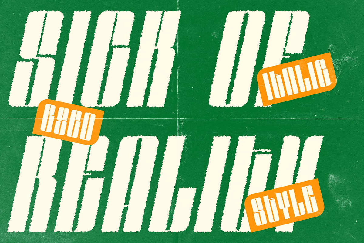 Sazzle Rough, a Sans Serif Font by Craft Supply Co. (Photo 2 of 7)