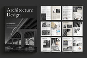 Architecture Brochure Template, a Brochure Template by E-Type (Thumbnail 1 of 7)