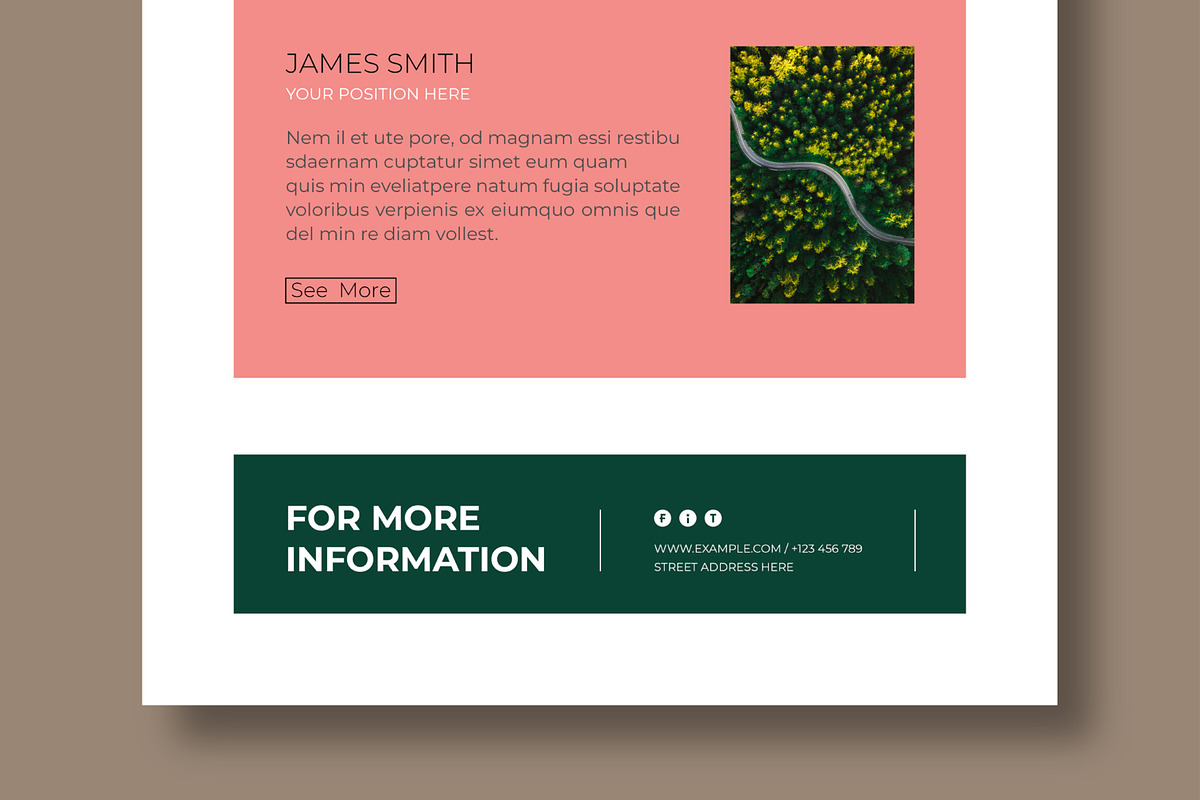 Modern Email Newsletter Template, an UI Kit Template by MightyDesign (Photo 5 of 8)