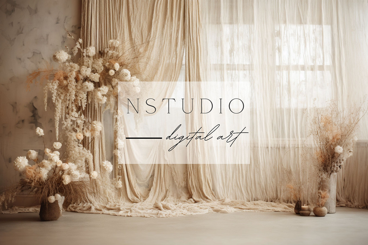 Set of 15+1 FREE BOHO Backdrops, a Layer Style Add-On by NSTUDIO (Photo 4 of 7)