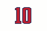 The Franchise Numeral Set, a Serif Font by Port Design Company (Thumbnail 5 of 7)