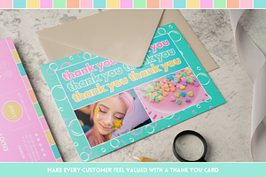 Cute Thank You Card - Edit In Canva