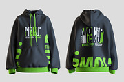 Hoodie Front & Back Mockups Mockup, a Hoody Mockup by Artnivora.Std (Thumbnail 4 of 4)