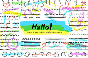Highlighter brushes and arrows (Ai)
