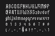 SFC Abyssal, a Blackletter Font by Skilline Supply Co. (Thumbnail 4 of 5)