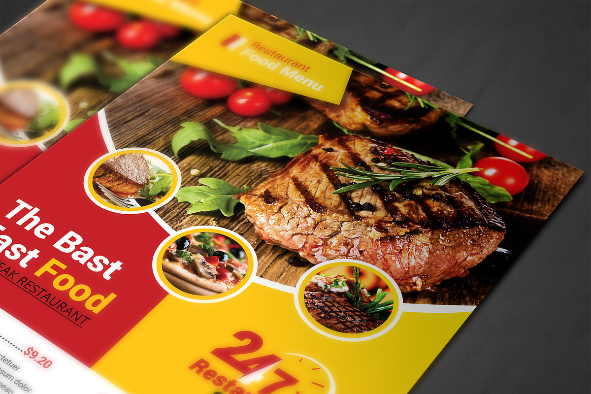 Restaurant Menu, a Flyer Template by AfzaalGraphics (Photo 4 of 4)