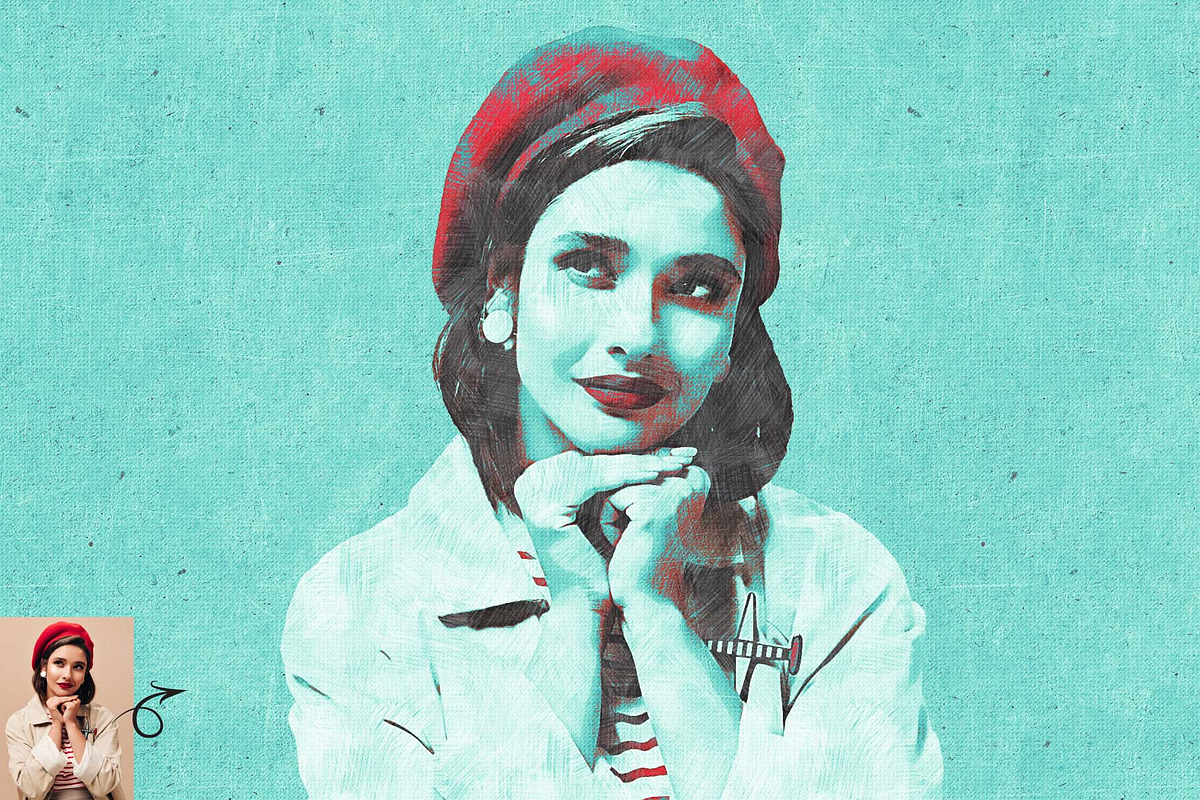 Pop Poster Art Photoshop Action, an Action Add-On by MRI STUDIO (Photo 4 of 12)