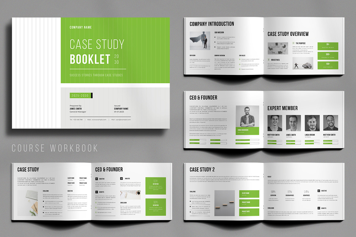 Professional Case Study Template, a Brochure Template by ContestDesign (Photo 1 of 5)