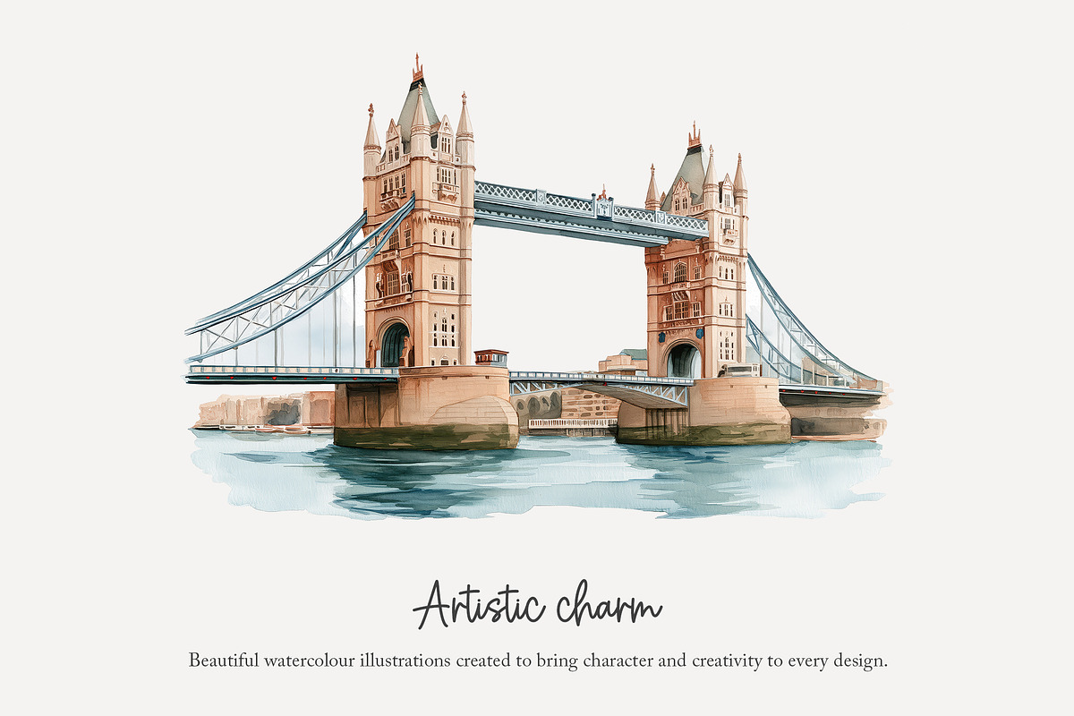 100 watercolour England clip art, a Person Illustration by Poppy Lane Studio (Photo 4 of 10)