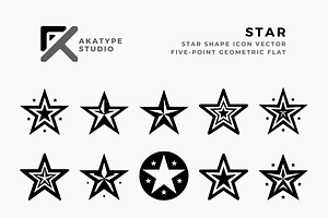 Star Icon Vector, an Icon by Akatype Studio