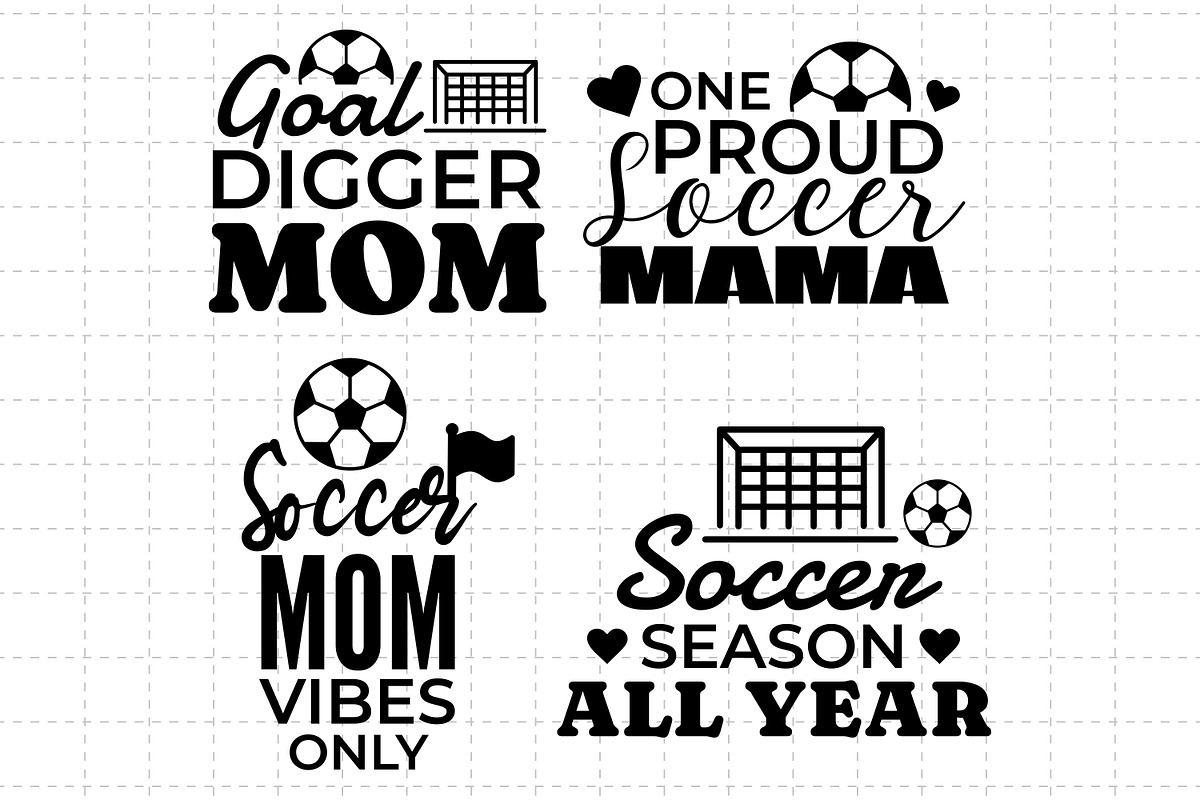 Soccer Mom SVG Bundle, a Graphic by M9 Design (Photo 4 of 10)