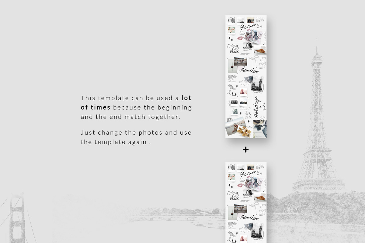 Instagram PUZZLE template -Traveller, a Social Media Template by CreativeFolks (Photo 5 of 5)