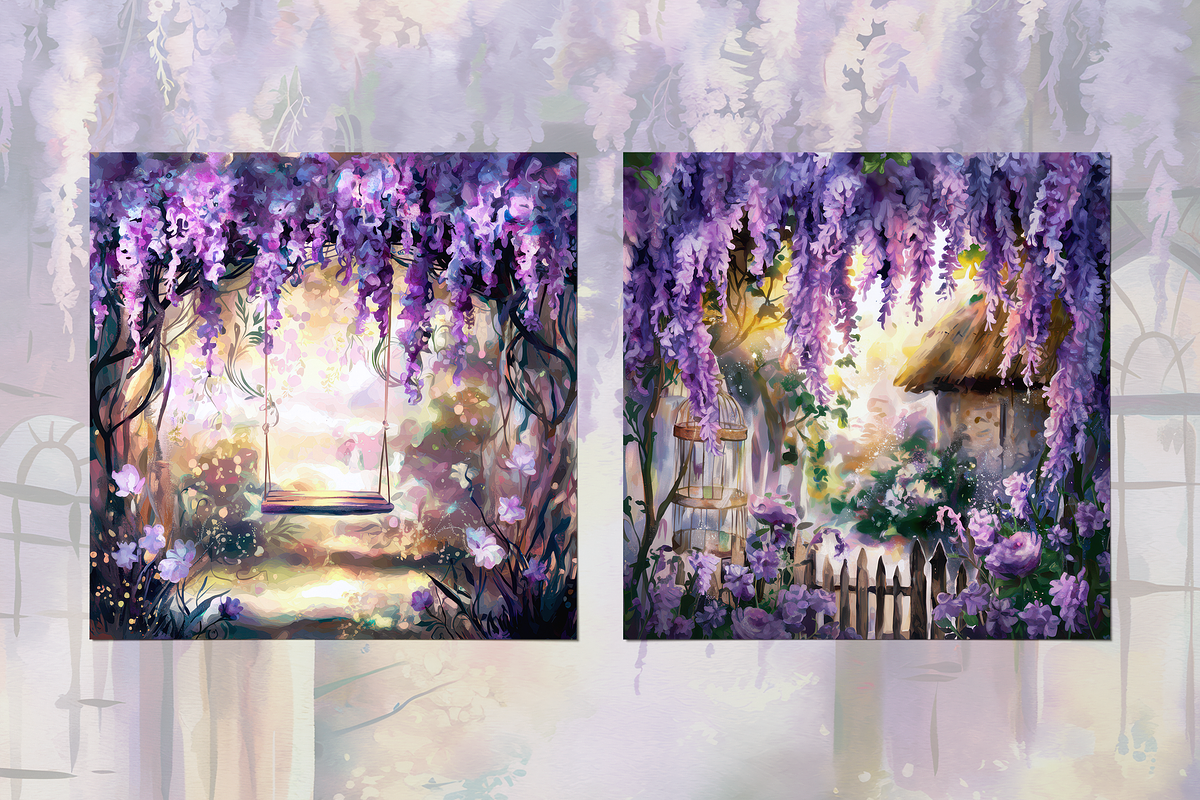 Enchanted Wisteria, a Background Graphic by Curve Design (Photo 5 of 7)