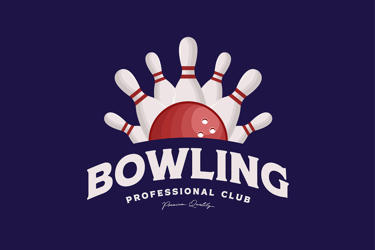 simple bowling logo icon vector, a Branding & Logo Template by Pyruos ID