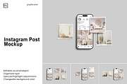 Instagram Post Mockup, a Social Media Template by Graphiculon (Thumbnail 1 of 11)