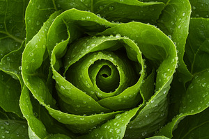 Fresh green lettuce, a Food & Drink Photo by professorinc