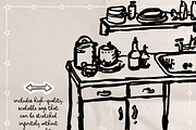 Cleaning Supplies Clipart, Chores, an Object Illustration by The October Creative (Thumbnail 3 of 6)