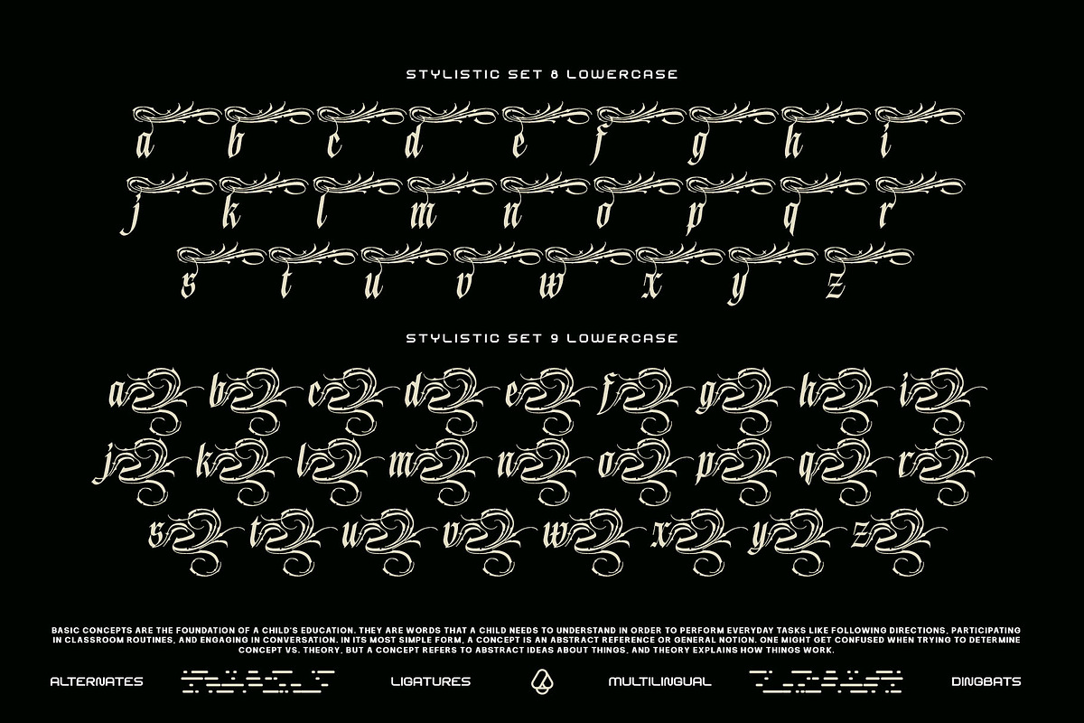 Blink Round Typeface, a Blackletter Font by alit design (Photo 12 of 20)