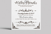 Vintage Wedding Invitation Card, a Stationery Template by MightyDesign (Thumbnail 5 of 8)