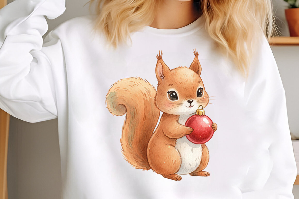 Watercolor Christmas Animal Clipart, an Illustration by SinaCreation (Photo 4 of 7)