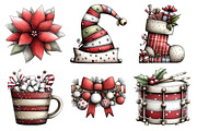 Christmas Clipart Bundle, an Illustration by Daily.Designs (Thumbnail 4 of 5)