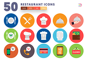 50 Restaurant Icons, an Icon by Dighital (Thumbnail 1 of 10)