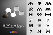 18 M Letter Logos - Vector & Mock-Up, a Branding & Logo Template by Multiple (Thumbnail 1 of 5)