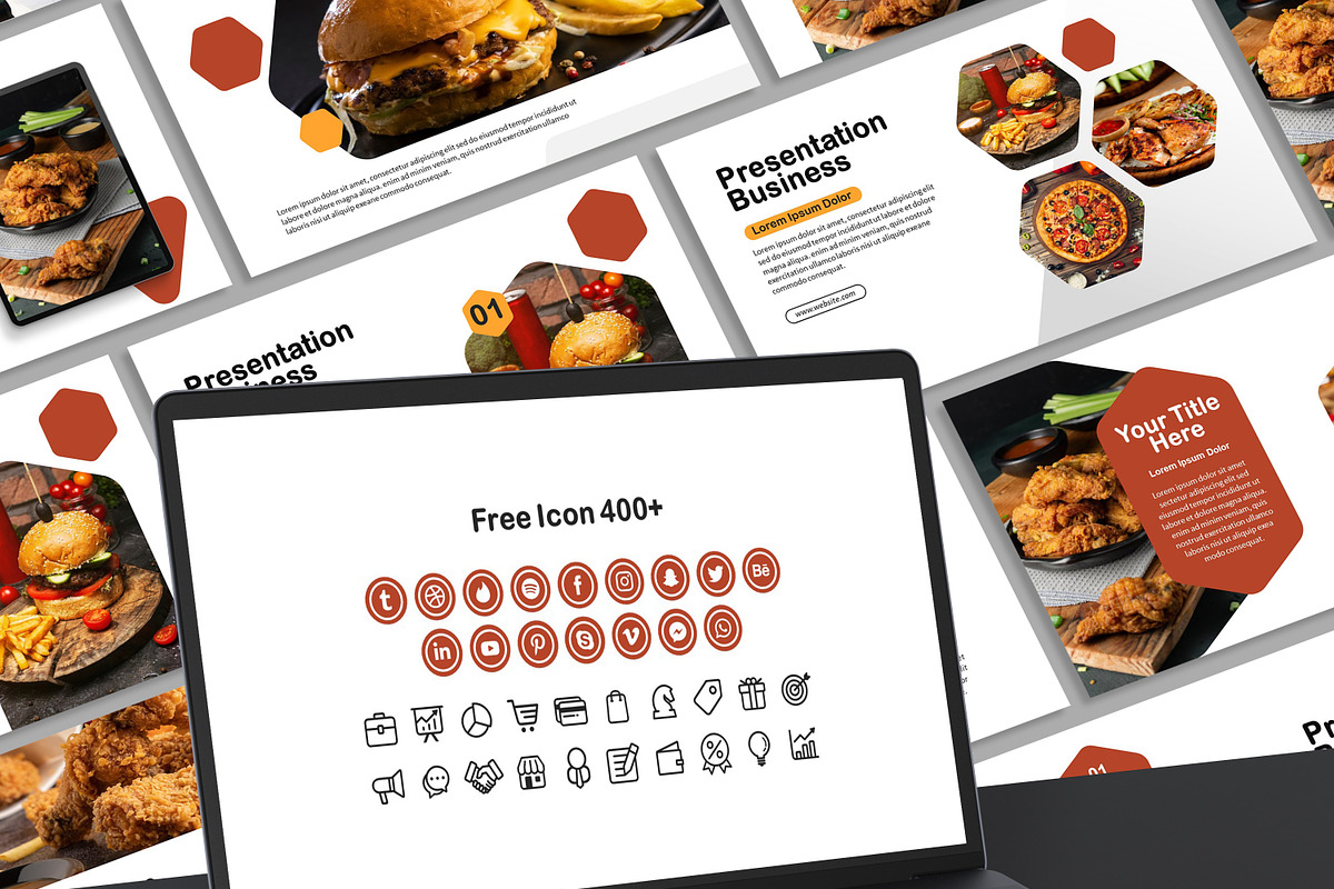 Food Presentation Template, a Presentation Template by SKY CREATION