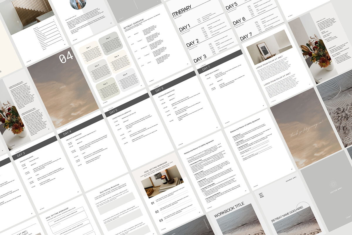 Retreat/Mastermind Booklet Template, a Magazine Template by Gem Media (Photo 5 of 6)