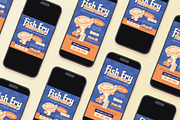 Quirky Fish Fry Fundraiser Flyer Set, a Flyer Template by Aiyari Graphic (Thumbnail 2 of 3)
