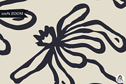 Abstract Ink Wash Floral Patterns, a Pattern Graphic by Rose Design (Thumbnail 10 of 11)