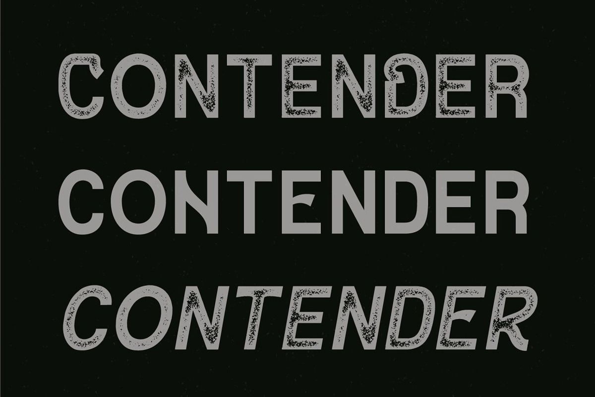 VT Contender - Vintage Display Font preview 8