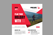 Travel Flyer Design Layout, a Flyer Template by MightyDesign (Thumbnail 4 of 8)