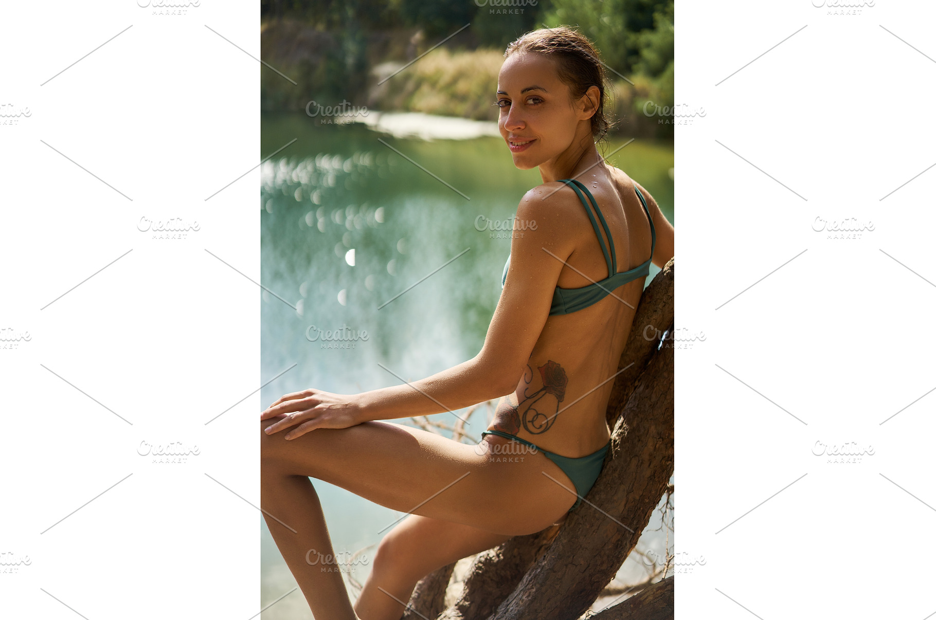 Summer Portrait of Attractive Woman, a Nature Photo by vitaliymateha photography