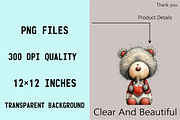 Whimsical Easter Teddy Bear Clipart, an Illustration by SVGArt (Thumbnail 5 of 7)