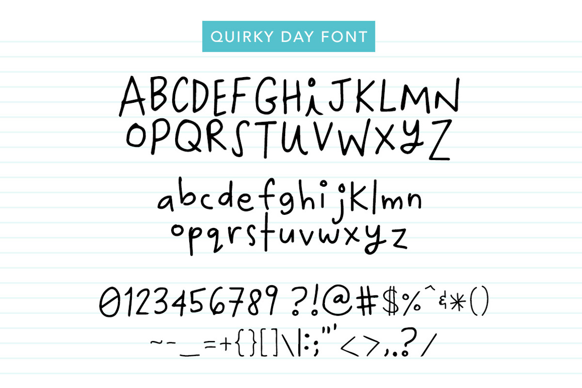 Quirky Day Font preview 6